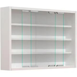 VCM Hängevitrine Agisa 57 x 40 x 10 cm Weiß