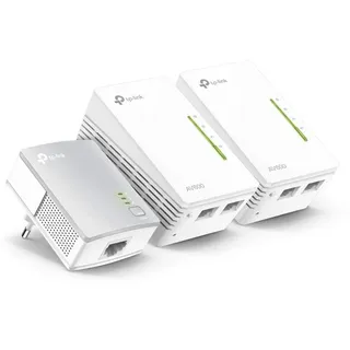 TP-Link AV500 WLAN Powerline Extender TL-WPA4220T Network Kit 500 Mbps 3 Adapter