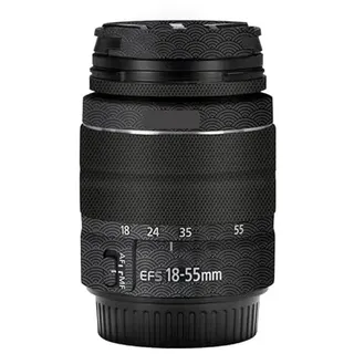 EFS 18–55 3,5–5,6 Kameraobjektiv-Aufkleber für Canon EF-S 18–55 mm F3,5–5,6 III, Schutzfolie, Vinyl-Aufkleber, Schwarz