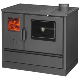 moeby24 Küchenofen Holzherd Kaminofen Herd Gusseisen 7,7KW BimSchV2 EEK A+ 150mm