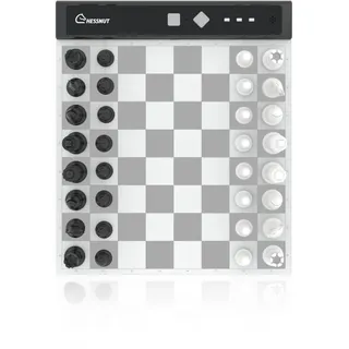 Chessnut Go Ultimate Portable Travel Electronic Chessboard with Full Piece Recognition and Strong Magnetic Adhesion - Perfect Desk or Travel Size (Grey)