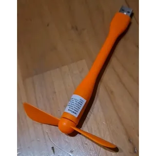 5× ORANGE Mini Ventilator Phone Android USB Laptop Smartphone Ladekabel Lüfter