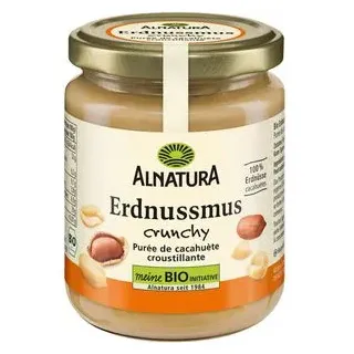 Alnatura Bio Erdnussmus crunchy, 250g