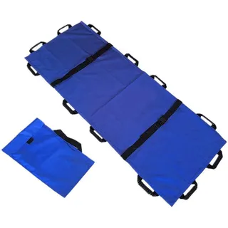 KAJIMEIYO Tragetuch Rettungstuch Bergetuch für Feuerwehr und Rettungsdienst, mit Verstärkter Tragegriffe (Color : Blau)