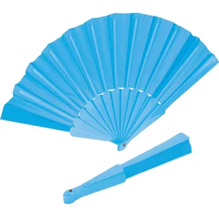 Livepac-Office Aufklappbarer Fächer/Handfächer/Farbe: hellblau