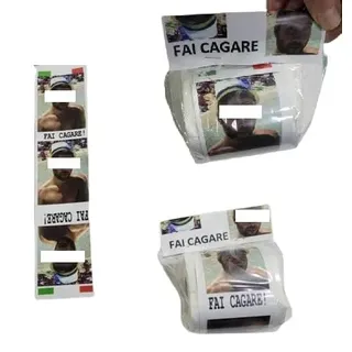 BLUSUPERSHOP Personalisierte Toilettenpapierrolle können Sie uns ein Foto senden, das Sie von einem Freund wünschen, eine Fußballmannschaft, ein politisches Etc und einen Satz zum Bedrucken des