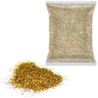 Home Profis® Dekochips Gold Metallic (1000g) | In über 10 Farben | Für Innen & Außen | Farbchips für Bodenbeschichtung | Für Garage, Balkon & Werkstatt | HPDC-100