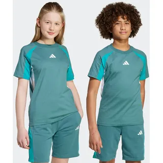 adidas - Seasonal Essentials Colorblock T-Shirt Kinder preloved teal - grün