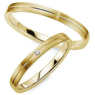 Phönix Trauring Schmuck Geschenk Partnerring Ehering Goldring, Made in Germany - wahlweise mit oder ohne Brillant gelb|goldfarben 50