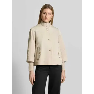 Regular Fit Jacke aus Baumwoll-Mix, Beige, 36