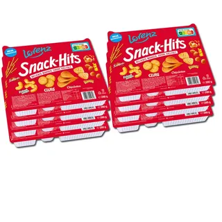 (15,26€/1kg) Lorenz Snack Hits, Knabbermischung, 8 Packungen je 280g