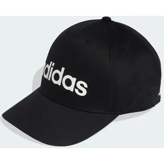 adidas Linear Baseballkappe schwarz/weiß M/L
