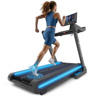 Sportstech sTread Pro/Lite Laufband für Zuhause klappbar – Treadmill bis 20 km/h, 15–17 % Steigung, Laufband 150kg max., LEDs, APP-kompatibel, leiser 7 PS Motor, extra große Lauffläche
