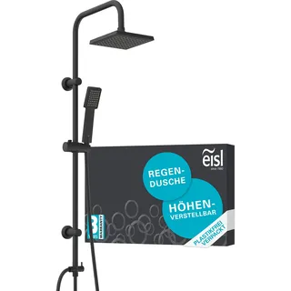 Eisl EASY ENERGY Überkopfbrause-Set, Schwarz matt