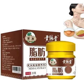 Huangfutang Lipoma Entfernungscreme - Natürliche Kräutercreme Zur Beseitigung Von Fettgeschwülsten Und Knoten (20g)