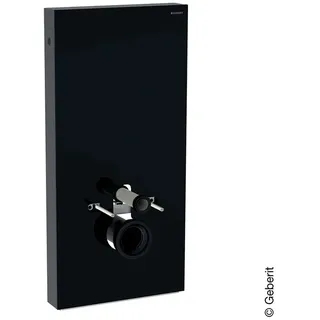 Geberit Monolith Sanitärmodul für Wand-WC, 101cm, Glas schwarz, aluminium schwarzchrom