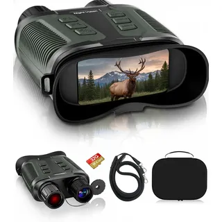 Nachtsichtgerät für Erwachsene – 4K Digitales Nachtsicht Fernglas mit 8X Zoom, 36MP Fotos, 1000m Reichweite, Infrarot Nachtsichtbrille für Camping, Wandern & Sicherheit