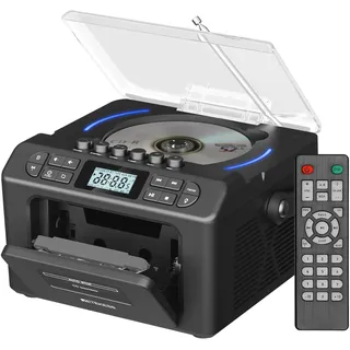 Retekess TR642 CD Player mit Kassette, Boombox Kassettenspieler