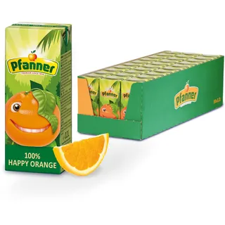 Pfanner Happy Orange (30 x 200 ml) – 100% Orangensaft für Kinder im Trinkpäckchen – ohne Zuckerzusatz - Vorratspack
