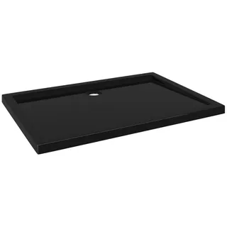 vidaXL Duschtasse ABS Rechteckig Schwarz 70x100 cm