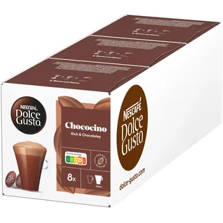 Nescafé Dolce GUSTO Chococino Kakaokapseln 3er Pack 3 x 16 Kapseln)