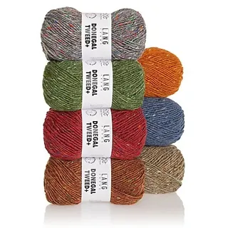 Lang Yarns Wolle Donegal Tweed Kupfer 105 m