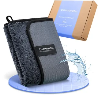 Cleanovate XL Trockentuch (DAS ORIGINAL), extrem saugstark, ehemals Shiny Bath XXL, entfernt mühelos Kalkrückstände, Trockentuch aus Mikrofaser für Dusche und Bad (1 Tuch)