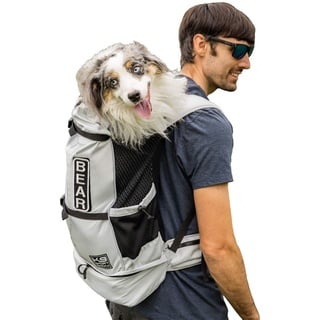 K9 Sport Sack Knavigate Hunde-Rucksack für die meisten Hundegrößen, vorne verstellbar, von Tierärzten zugelassen (klein, Mondstein)