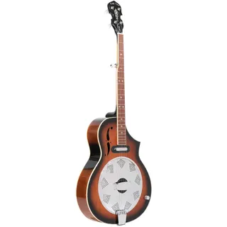 Gold Tone DOJO DLX Deluxe Resonator Banjo mit Cutaway-Ahornkorpus und Tonabnehmer, mit Tasche