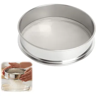 Passiersieb Küchensieb Küchensieb Edelstahl Reissieb Sieb Küche 150 Mesh Feinsieb Sieb feinmaschig Edelstahl Sieb 20cm Ø 0,1mm Ultra Fein für Mehl Siebs Mehlsieb Puderzucker Matcha Sauce