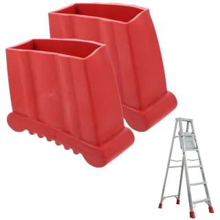 Homoyoyo 2 Stück Leiterfuß Gummischuh 75x25 mm Rutschfeste Leiterfüße Ersatz Gummi Fußkappen für Anlegeleiter & Klappleiter, Leiter Zubehör für Aluminiumleiter