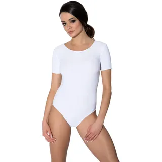 Aquarti Damen Ballett Trikot Kurzarm Gymnastik Tanz-Body