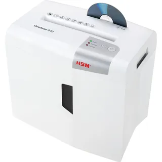 HSM shredstar S10 Aktenvernichter 10 Blatt Streifenschnitt 6 mm P-2 18 l Vernichtet auch Büroklammern, CDs, DVDs, Heftklammern, Kreditkarte