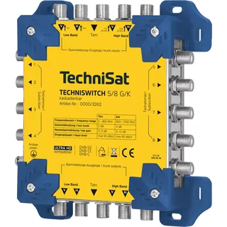 TechniSat TECHNISWITCH 5/8 G/K blau/gelb Verteiler