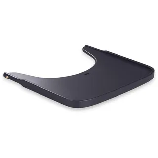 hauck Wooden Tray, Dark Grey - Holz Essbrett für Alpha+ & Beta+ Holzhochstuhl für Kinder 6-36 Monaten, Robuster Esstisch aus Buchenholz mit Erhöhtem Rand