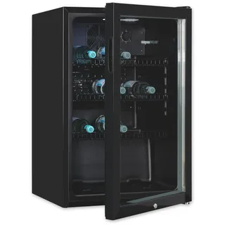 Exquisit GKS120-GT-160C Getränkekühlschrank (118 l, 840 mm hoch, Schwarz)