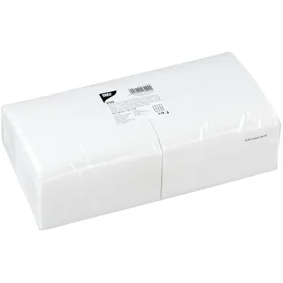 Papstar Servietten, 2-lagig, 33x33 cm weiß, 9.50 x 33 cm