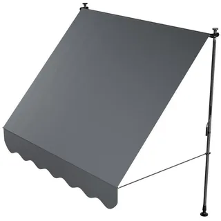 Juskys Klemmmarkise Kapstadt  200 x 120 cm Grau