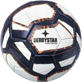 derbystar Street Soccer Fußball weiß/blau/orange 5