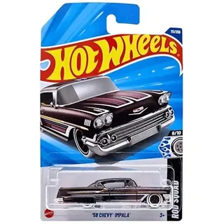 Hot Wheels '58 Chevy Impala, Rod Squad Serie 8/10, Die-Cast Car 111/250