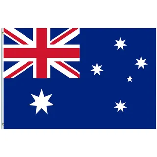 Große Australien-Flagge, 1,5 x 0,9 m, Nationalflagge mit Ösen für Paris Oly 2024 Dekorationen, Innen- und Außenbereich, Garten, Bar, Sportveranstaltungen, Party-Dekorationen