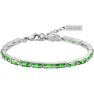 Lacoste DUCHESS Tennisarmband Edelstahl grün 18 cm