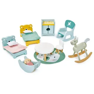 Tender Leaf Toys Tender Leaf 7508155 - Kinderzimmer, Dovetail Kidroom Set, Puppenhaus-Möbel, Holz, 14-teilig