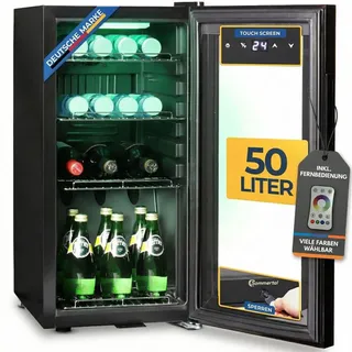 sommertal GK 50 Getränkekühlschrank 50 l 70 cm hoch Schwarz
