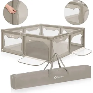 lionelo Laufgitter WILLOW XL sehr große Spielfläche, 2 abschließbare Seiteneingänge Beige - Beige