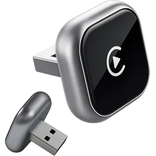 2026 Neuester sunweyer S42 Wireless CarPlay Adapter für Apple&Android Auto - Plug & Play Car Play Wireless Adapter, Fast & Stable Carplay Wireless Adapter, Upgrade Wired to Wireless CarPlay