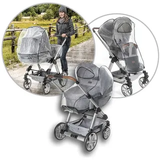 Reer RainCover Classic Regenschutz für Kombi‐Kinderwagen