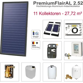 solarbayer� Solarbayer PremiumFlairAL Indach-Solarpaket 11 Bruttofläche 27,72 m2 Solaranlage