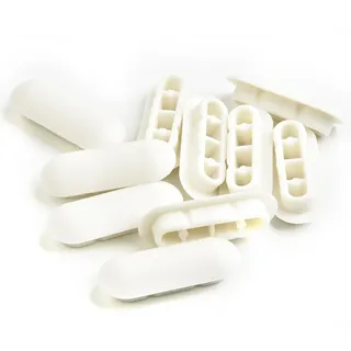 HpLive 10 Stück WC Sitzdeckelpuffer, WC-Sitz-Puffer, Auflagestopfen für Toilettensitz, WC-Sitz-Puffer-Set, weißer Anschlagpuffer