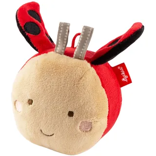 Sigikid Aktiv-Ball Marienkäfer, Plüsch 9 cm, Babyspielzeug